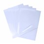 Lot de 25 feuilles de papier autocollant 100 % transparent étanche pour imprimante laser Format A4 Imprimable Transparent