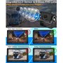 URVOLAX Caméra de Recul sans Fil, Moniteur 7" pour Voiture Imperméable IP69K, Vision Nocturne HD 1080P 170 ° Grand Angle pour Ca