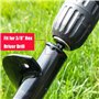 QeeHeng Mèche Jardin Tarière 2 Pièces, Ø80mm×300mm + Ø40mm×220mm Forets de Jardin en Spirale, Outil de Plantation Pratique pour 