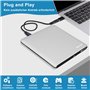 NOLYTH Lecteur Blu Ray USB 3.0 Type-C UHD 4K CD DVD Bluray Graveur 3D BD BDXL Externe pour Ordinateur Portable PC Windows 11/10/