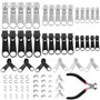 HEKOBAG 85 Pcs Kit Réparation Fermeture Éclair, Remplacement Fermeture à Glissière, Kit de Réparation de Fermeture à Glissière,