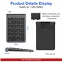 Pavé Numérique Bluetooth - Clavier Numérique Externe sans Fil Portable à 22 Touches, Pavé Numérique sans Fil Bluetooth avec racc
