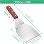 Spatule en Bois Extra Large Barbecue Spatules pour Grillades