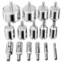Ghazpmuk 15 Pièces Foret Diamant - Scie Cloche Diamantée 6-50mm pour Carrelage