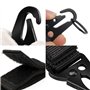 Mousqueton de Ceinture,4 PCS Ceinturon Tactique Mousqueton de Ceinture Suspendue Boucle en Nylon Tactique Sangle Boucle Boucle d
