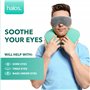 MyHalos® Compresse pour les yeux chauds pour aider à soulager les yeux secs, les MGD et la blépharite grâce à notre technologie 