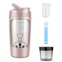 WIYETY Shaker électrique avec compartiment à poudre : 650 ml