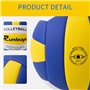 Runleaps Ballon de volley-ball imperméable pour l'intérieur et l'extérieur pour la plage, la gym, l'entraînement officiel, taill