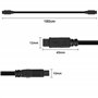 MEIRIYFA Firewire Câble IEEE 1394B 9 broches vers fiche 9 broches vers mâle FireWire 800 9 broches Câble adaptateur pour imprima