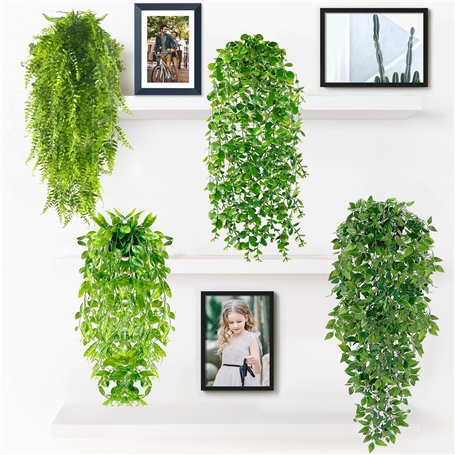 MZJAUVF 4Pcs Plante Artificielle Tombante