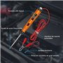 Automobile 6V 12V 24V Testeur Electrique Stylo Testeur de Tension avec écran LCD, Test de Polarité,Lampe,Testeur Fusible Voiture