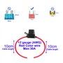 Gebildet 8pcs Etanche Porte-fusibles Petit avec 12AWG Fil, 32V 30A Add-A-Circuit pour Camion Voiture, avec 8pcs de Fusible à Lam