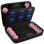 PSofcake Étui pour 16 fléchettes en acier et jeu de fléchettes souples