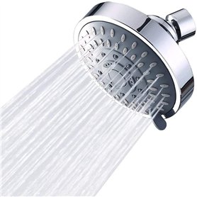 Pomme De Douche Fixe Haute Pression,Pomme De Douche Fixe 5 Modes,Tête De Douche Rond,Pour Toutes Sortes De Besoins De Douche(Arg Pomme De Douche Fixe Haute Pression