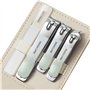 YUNYU Lot de 3 coupe-ongles en acier inoxydable très résistant pour couper les ongles des doigts et des orteils, avec lime à ong