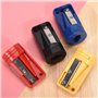 Lot de 4 taille-crayons de charpentier multicolores - Taille-crayons manuels pour crayons de charpentier plats - Outil portable 