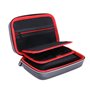 VSEER Étui de transport pour Nintendo 3DS XL/2DS XL - Coque de protection rigide, noir/rouge
