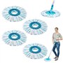Dyaucwpo 4 Pièces Têtes de Rechange Compatible avec Leifheit Clean Twist Disc Mop