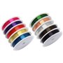 Fil de Cuivre Métallique Fil de Fer pour Bijoux Kit de 10 Rouleaux de Fil pour Emballage de Bijoux Artisanaux en Couleurs Mélang