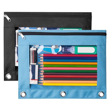 2 Pièces Trousse Crayons Grande Capacité