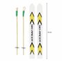 Nordstern Ski miniature avec bâtons de ski – Skis sportifs comme accessoires pour le lutin de Noël et décoration de Noël pour pa