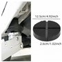 Lot de 2 supports universels en caoutchouc pour cric - Pour cric - Tapis en caoutchouc - Noir