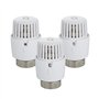zencQ 1x Thermostat de radiateur avec série - Tête thermostatique précise avec capteur intégré, protection contre le gel et ajus