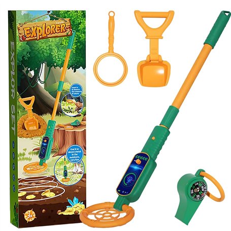 Seruno Détecteur de Métaux pour Enfants - Détecteur d'or Léger Réglable de 60 à 80 cm