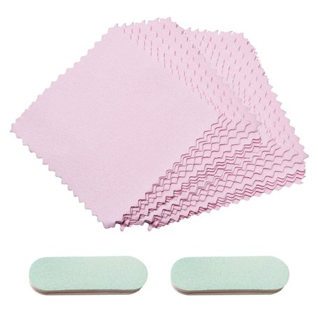 20 Morceaux De Chiffons De Polissage D'Argent