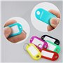 Lot de 20 porte-clés avec étiquettes multicolores faciles à lire, pour bagages, animaux domestiques et bureau - 10 couleurs