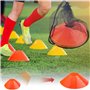 Auckpure Accessoires d'entraînement de football, échelle de coordination, kit d'entraînement de football avec 12 cônes de footba