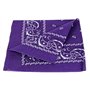 I LOVE DIY bandana en coton avec décoration cachemire multi-usages (violet foncé)