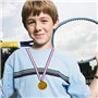 Lot de 15 médailles dorées gagnantes - Médailles olympiques - En plastique - Pour anniversaire d'enfant - Pour fête d'anniversai