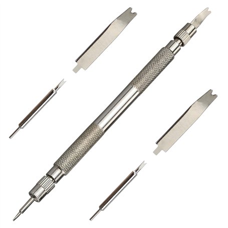 REBECASKYENS Outil d'horloger - Outils pour barrettes à ressort - Outil de retrait de barrettes à ressort - Poignée en acier ino