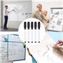 Feutres pour Tableau Blanc Effaçables à Sec 5 Pièces,avec Embout Effaceur Magnétique pour Tableau Blanc,Marqueur Tableau Blanc E