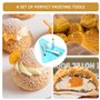 1 jeu de 3 douilles à pâtisserie, seringues professionnelles pour gâteaux feuilletés en acier inoxydable, outils de cuisson à la
