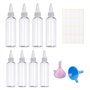 TIANNAIT Lot de 8 flacons souples en plastique de 30 ml/60 ml avec entonnoir de séparation et étiquettes vierges