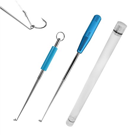 PFLYPF Lot de 2 extracteurs d'hameçons de pêche en acier inoxydable pour pêche en mer