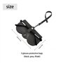 ATBUSS Lot de 3 Pochettes de Protection pour Lunettes - Étui Portable en Cuir Souple pour Lunettes de Soleil et de Myopie