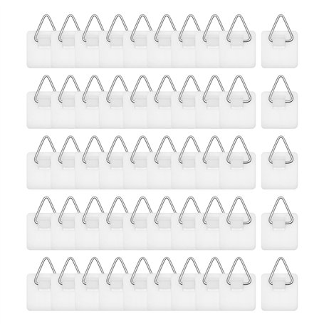 Lot de 50 crochets muraux