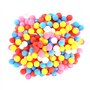 MEMOFYND Lot de 40 balles de tennis de table colorées en plastique pour chats et chiens