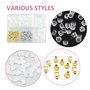 Lot de 610 bouchons d'oreilles transparents en silicone anti-chute pour boucles d'oreilles, Silicone