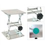 FreeTec Lab plate-forme en Acier inoxydable de levage support Rack Ciseaux Lab-lift Lifter, 20x20cm