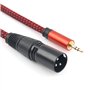 5 mm (1/8 pouce) TRS vers XLR mâle smartphone vers table de mixage stéréo câble microphone déséquilibré (10 F