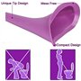 Pisse Debout Femme,5 Pcs Toilette Camping Urinoir en silicone réutilisable pour femme Entonnoir pour uriner debout Pratique et C