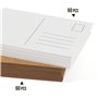 Mocraft Lot de 120 cartes postales vierges en papier kraft et blanches - Format A6 - Cartes postales à personnaliser soi-même -