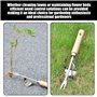 Outil De Désherbage 3 Pièces, Désherbeur À Racines Profondes, Ensemble D'Outils De Jardin, Dessinateur avec Manche en Bois, Croc