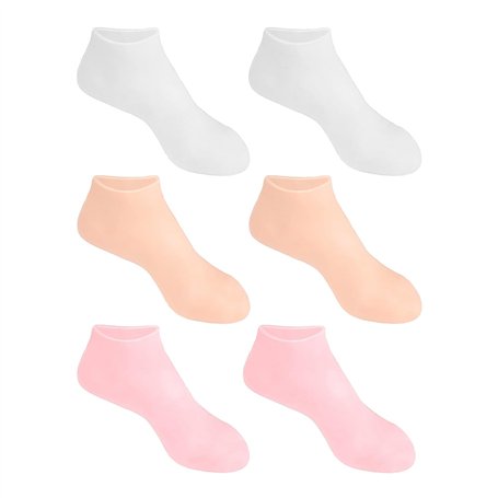 3 Paires De Chaussettes En Silicone