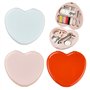 Mini boîte à couture en forme de cœur 3 pièces