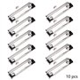 Gativs 10 Pièces Pinces MéTalliques Pince Metal Presse-Papiers Clip Pour Papier Pince Document avec Poignée en Caoutchouc et Tro